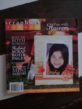 Scrapbook Trends April 2009 Vol 4 Issue 6 Hybrid Scrapbook Pages Fun With Flower