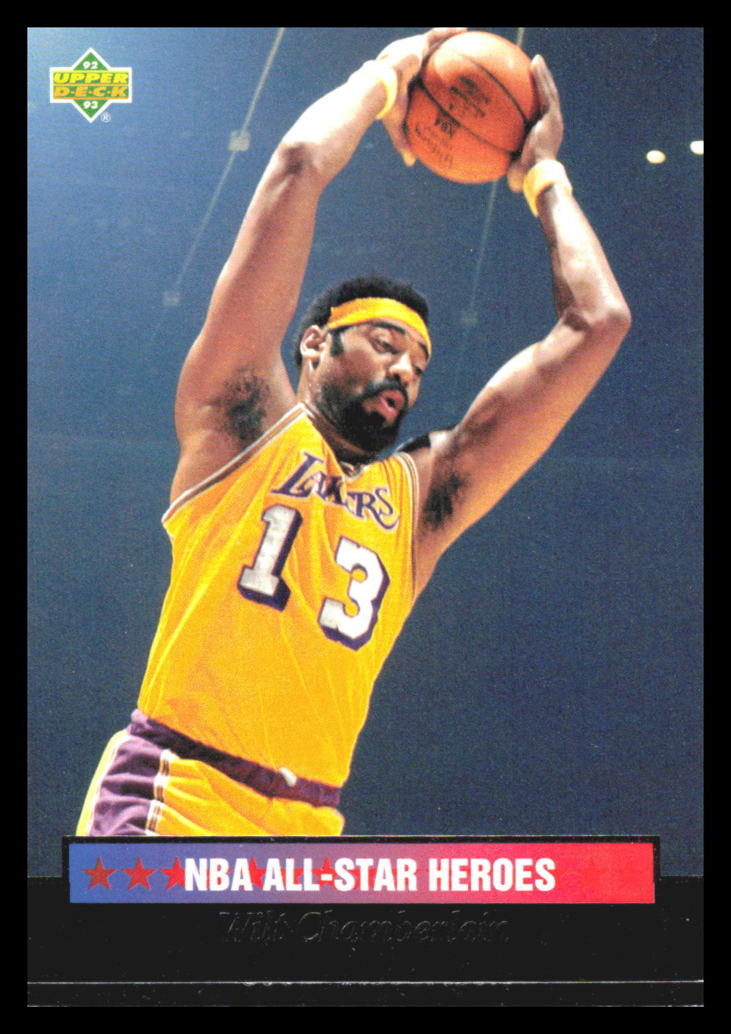 1992-93 Upper Deck NBA All-Stars Wilt Chamberlain #3 Los Angeles Lakers 3O