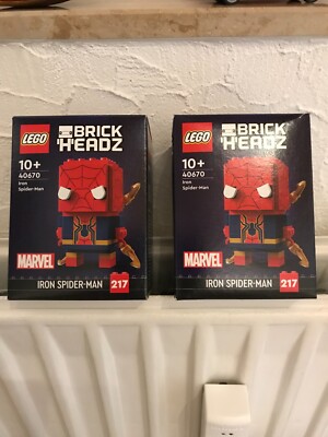 LEGO  BrickHeadz 40670 Iron Spider-Man NEU OVP Top 2 Stück zum Best Preis Top