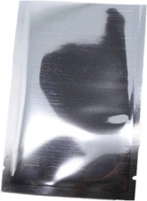 500 Pack 4.7X6.7 Inch (Inside Size 4.3X6.3 Inch) Silver Foil Pouch Heat Seal Bul