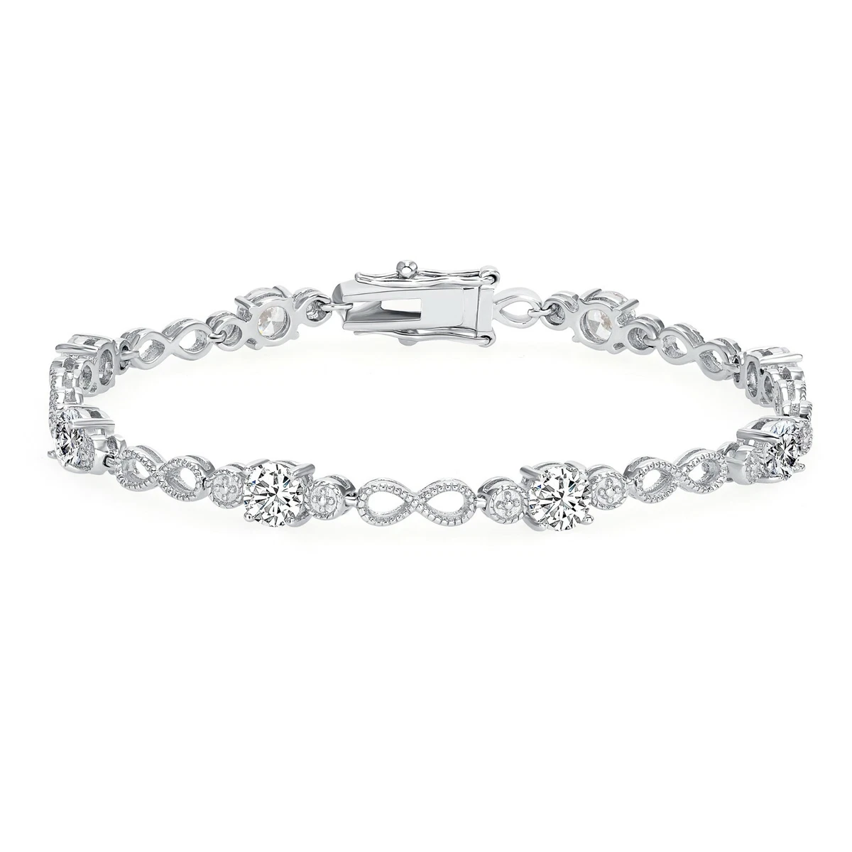 Cz bracelet sterling silver outlet
