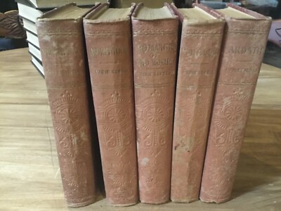 Marie Corelli Set of 5 First Editions Wormwood,Vendetta,Thelma,Romance,Ardath