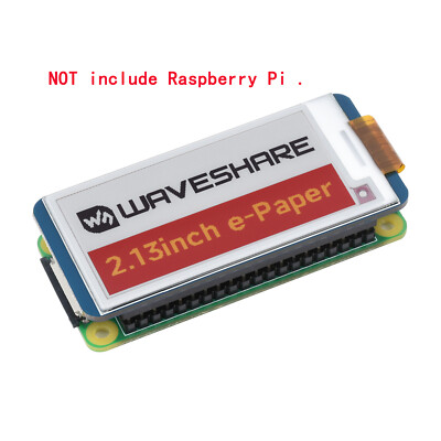 2.13inch 4-Color E-Paper Screen HAT for RPI Raspberry Pi 0 Zero 2 W 3 Model B 5