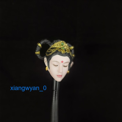 1/6 Ancient Fairy Chang 'e Close Eyes Head Sculpt For 12'' Female PH Figure Doll