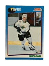 Brand New: Vintage ‘91 SCORE Todd Elik Minnesota North Stars Bilingual Card