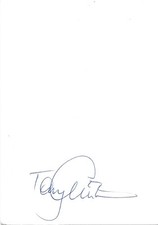 Tony Christie autograph signed 10x15 cm index card