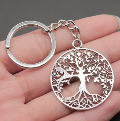 Keyring, Tree of Life, Tree of Life, Pendant, Silver, Gift 