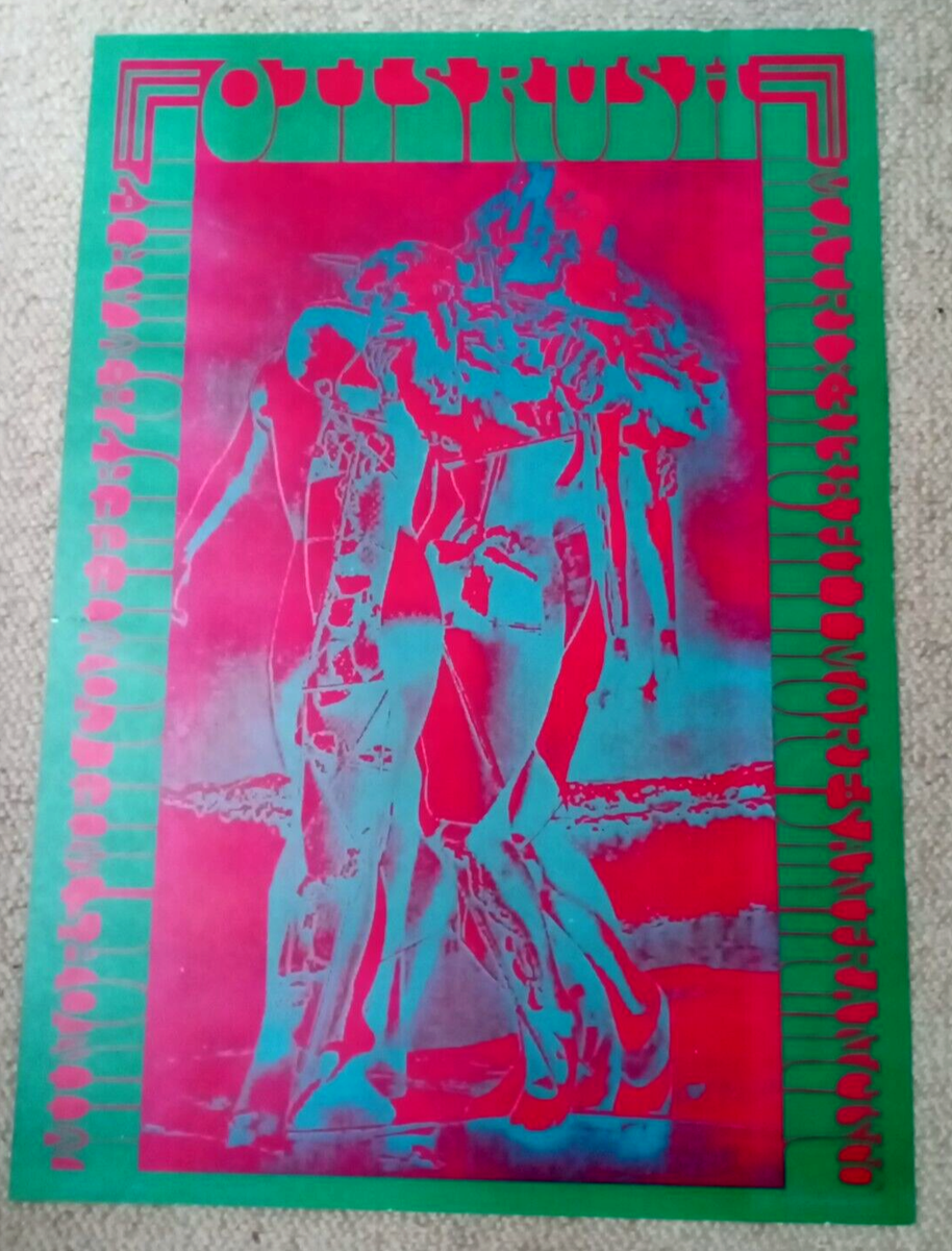 VINTAGE!! Neon Rose #8 Poster~ Otis Rush~Moscoso ***1st printing