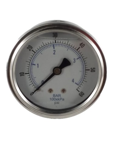 Manometro Filtro Piscina Quadrante 2 Pollici 1/4 NPT 0-60 PSI