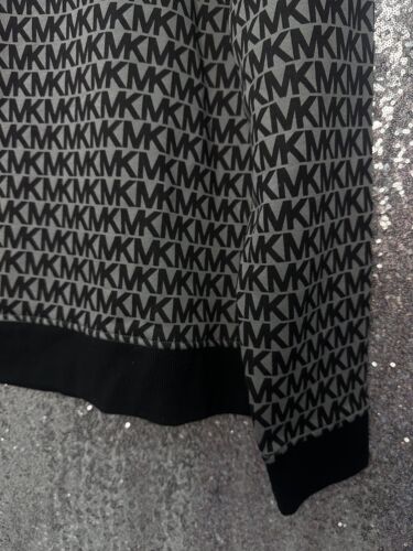 Michael Kors Herren X-Large XL Pullover Grau MK Logo In Schwarz - Bild 4 von 11