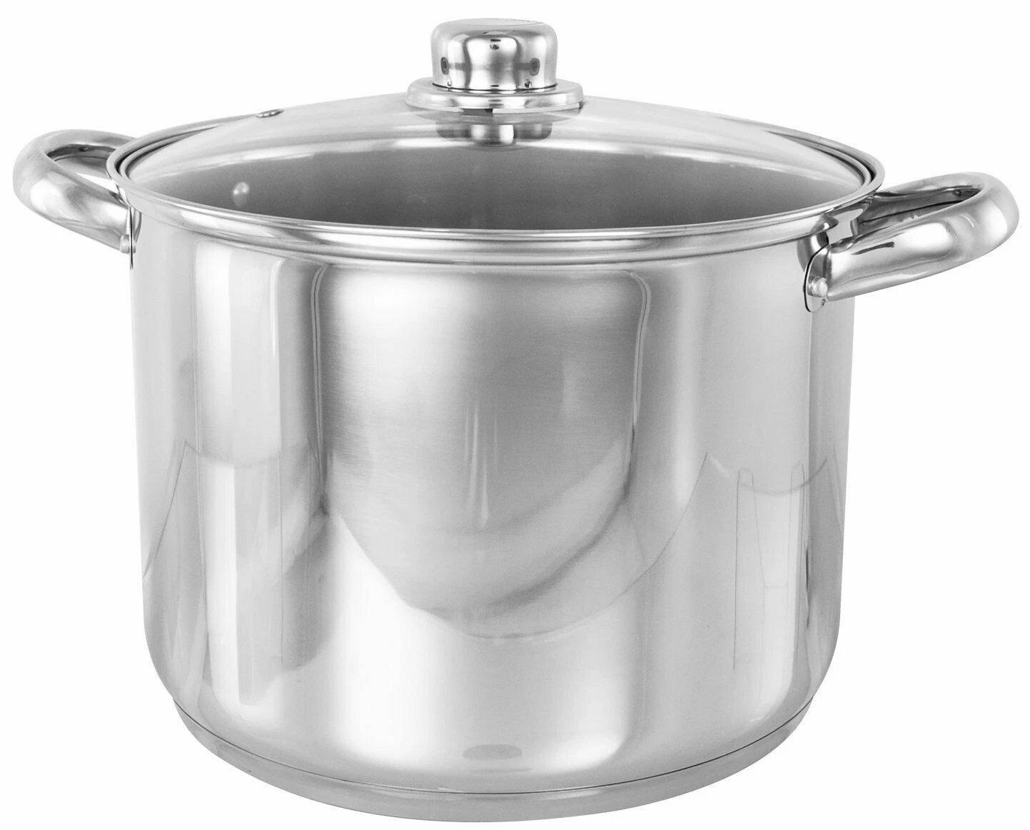 Buckingham Stainless Steel Induction Stock Pot Deep Soup Stew Casserole with Lid