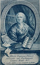 ALBERTO FRANCESCO FLONCEL ECRIVAIN (1697-1773) PARIS PORTRAIT ENGRAVING du 18 eme