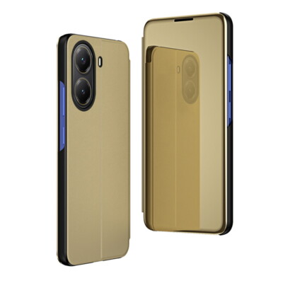 Hülle für Xiaomi Redmi Note 14 13 Pro 14T 13T Spiegel Stoßfest Ständer Flip Case