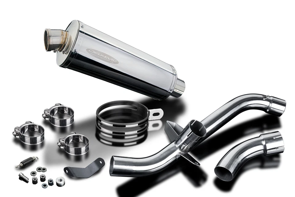 Ducati Multistrada 1200S 1260S  Slip On 14"  Stainless Oval Muffler 15-20 - Image 2 of 3