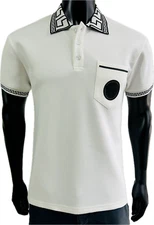 Vèrsace Men White Polo Shirt