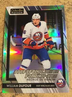 WILLIAM DUFOUR RC 2023-24 O-Pee-Chee Platinum Hky RAINBOW Parallel #234 NYI AHL