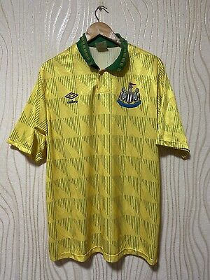 NEWCASTLE UNITED 1990 1991 AWAY FOOTBALL SHIRT SOCCER JERSEY UMBRO