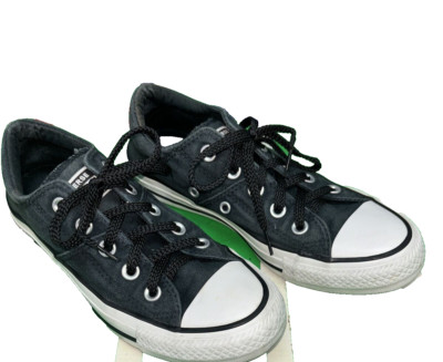 CONVERSE All-Star Black White Sneakers Shoes Canvas Womens Size 5.5 With Box