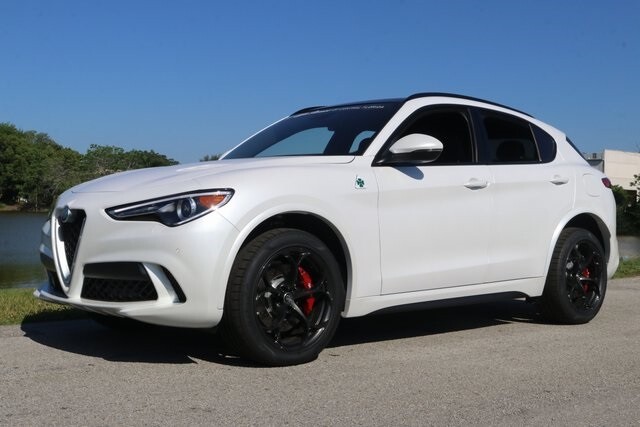 2019 Alfa Romeo Stelvio Quadrifoglio 2019 Alfa Romeo Stelvio Quadrifoglio 153 Miles Trofeo White Tri-Coat 4D Sport Ut