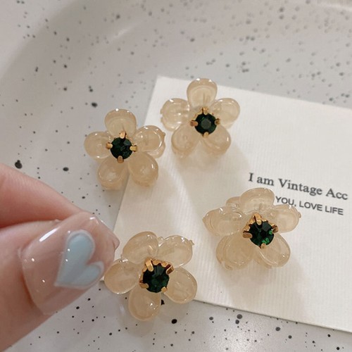 2 pezzi forcine per capelli coreane dolci mini fiori ragazze artiglio per capelli barrette fermagli per granchio per capelli - Foto 5 di 40