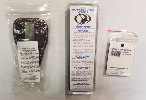 Donnmar CP900 Stainless 7 3/8" Fishing Pliers, Leather Holster & Lanyard, New - 第 2/23 張圖片