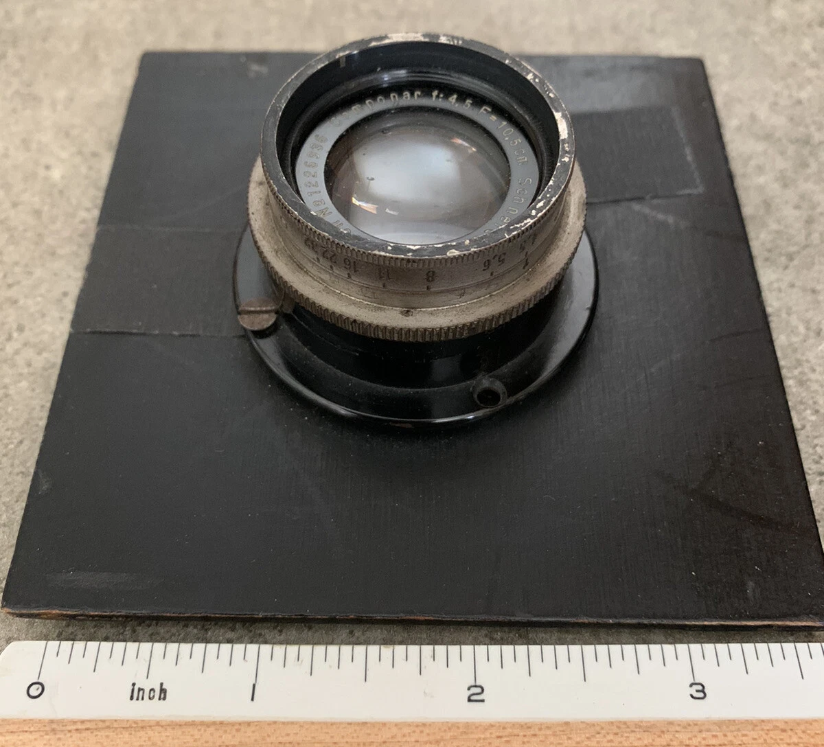 Nice Schneider-Kreuznach Radionar 10.5 cm F4 Medium Format Lens Prontor Shutter