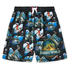 Jurassic World Boys Swim Trunks, Boys Board Shorts Beach Wear Size L 10/12
