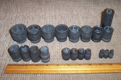 Pittsburgh Pro 13 Pc SAE Impact Socket Set CR-MO & 7 Pc Torx Socket Set