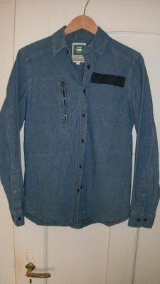 G-Star RAW   -   interessantes  Hemd    -   Größe M  -  blau