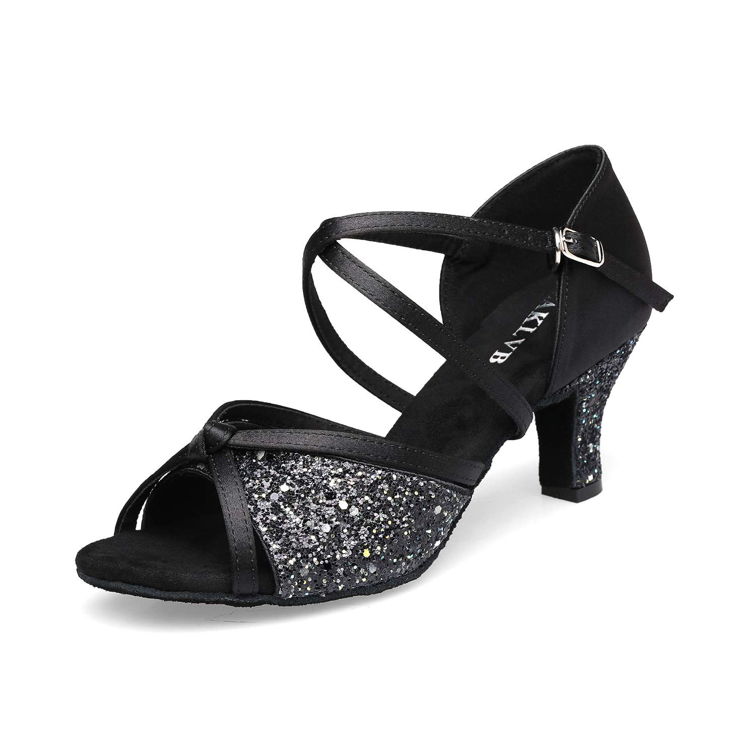 Zapatos de Baile de Salón Mujer, Salsa Latina Bachata Práctica Rendimiento Bailarina S...