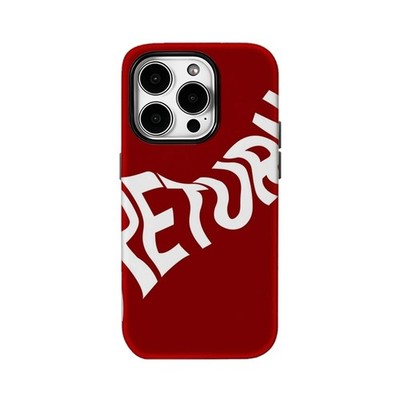 Retro Red Return Case for Apple iPhone 17 16 15 14 13 12 11 Pro Max Plus Air