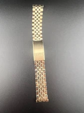 Coffin Link Kreisler Stelux, 1/20 10K Gold Filled Tops, 18.7mm Watch Bracelet.