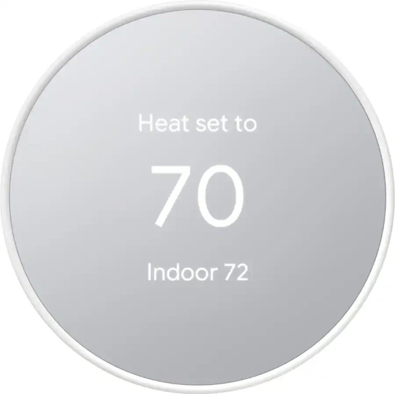 (2) GOOGLE NEST SMART THERMOSTAT, SNOW - GA01334-US (PARTS ONLY)