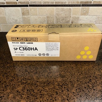 Genuine Ricoh SP C360HA High Yield Yellow Toner Cartridge 408179
