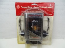 Vintage GE AM/FM Stereo Cassette Player Headp...