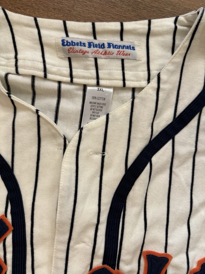 New York Knights 1939 Authentic WOOL Home Baseball Jersey from "The Natural" 3XL - Image 4 of 4
