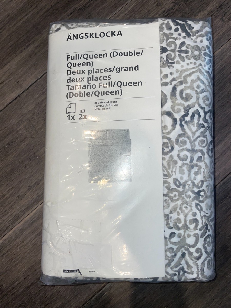 IKEA ÄNGSKLOCKA Duvet Cover And Pillowcase(s) Full/Queen COTTON