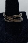 PANDORA Sterling Silver Cubic Zirconia Cross Over Triple Band Ring Size 7 5.7g — photo 4