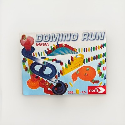 Noris Domino Mega Run Set mit 200 Steinen Murmeln Kugelbahn Zubehör 3+