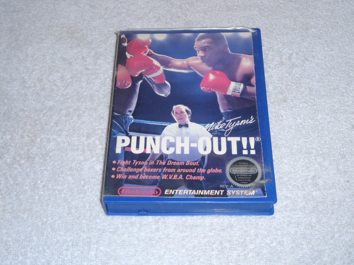 Mike Tyson's Punch-Out!! NES CIB Complete in Box very rare blue