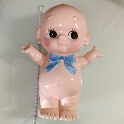 ca 27cm Kewpie Puppe Keramik Sparschwein Retro Selten 4e
