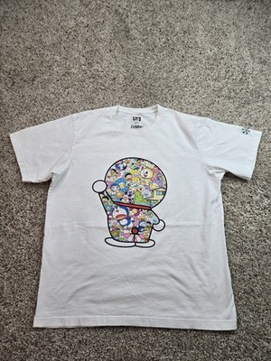 Uniqlo Doraemon x Takashi Murakami T Shirt Mens Large White Tokyo 2017