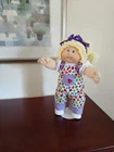 VTG Cabbage Patch Doll Lemon Blonde Ponytails Blue Eyes OK Tag #5 HM Tooth
