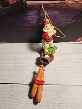 Vintage KURT S. ADLER Santa Baseball Christmas Ornament Glove & Base Set Of Bats