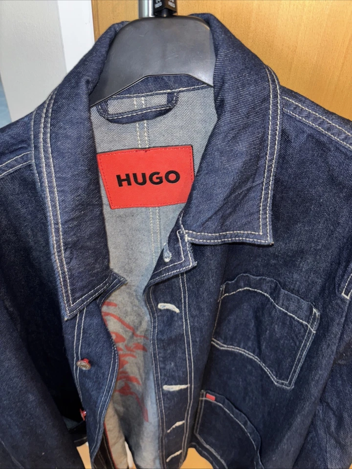 Hugo Denim Jacket Made From Japanese Cotton Size XL Excellent Condition - Image 2 of 4