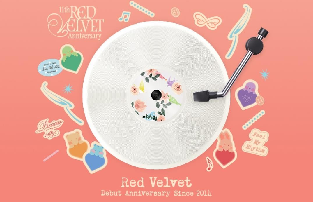 Red Velvet 11TH DEBUT ANNIVERSARY OFFICIAL MD LUCKY CARD SET