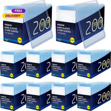 2000 Card Sleeves Top Loaders for Cards 3X4Baseball Card Protectors Hard Plastic