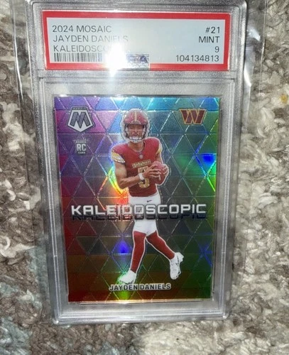 2024 Panini Mosaic - Kaleidoscopic Jayden Daniels #21 (RC) PSA 9 Case Hit
