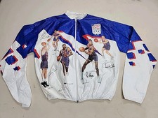 1992 Tyvek Windbreaker KELLOGGS USA Olympic Dream Team 1992 Basketball Jacket LG