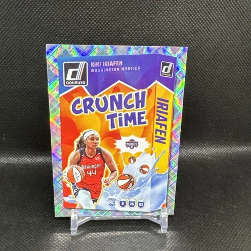 2025 Panini Donruss WNBA Basketball Crunch Time #20 KIKI IRIAFEN Diamond RC